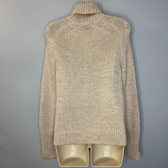J. Crew Wool Blend Knit Turtle Knit Pink Sweater Preppy Casual Sz XS New - Picture 6 of 11